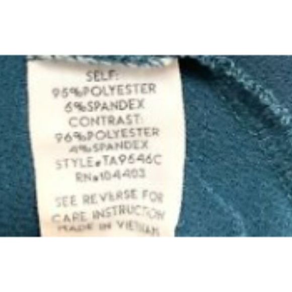 The Workshop Womens  Blouse Top Green  1/4 zip Sleeveless Stretchy size Med - Picture 4 of 4